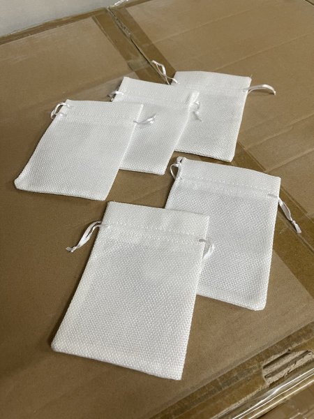 كيس خيش أبيض 10*14سم