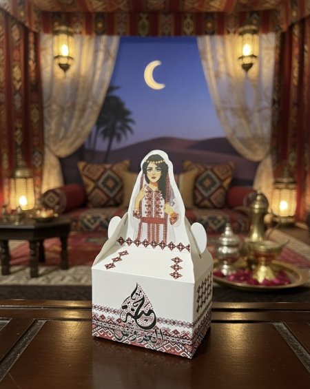 كرتون حنة مستطيل الشكل