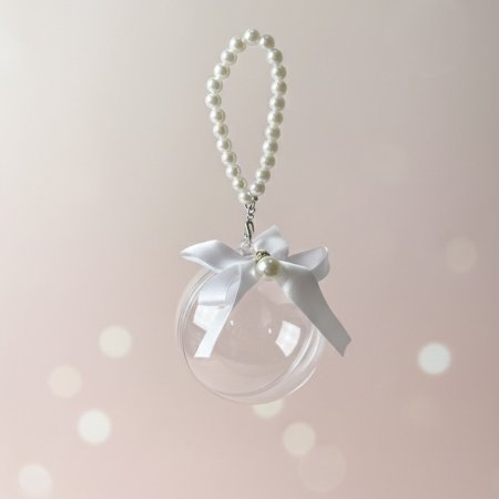 طابة أكريليك شبر ابيض