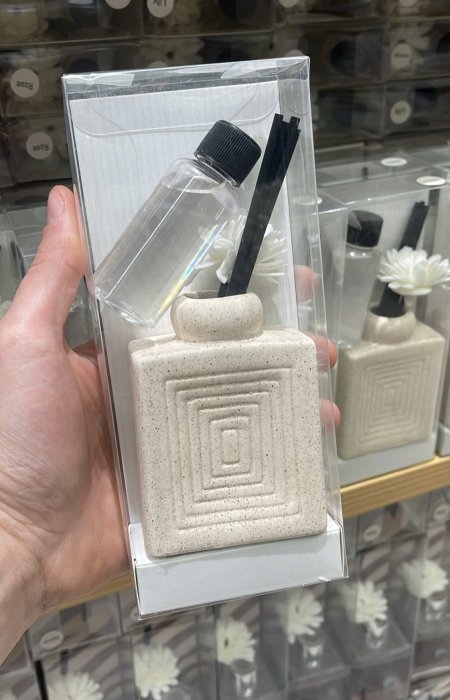 علبة معطر حجر مربع