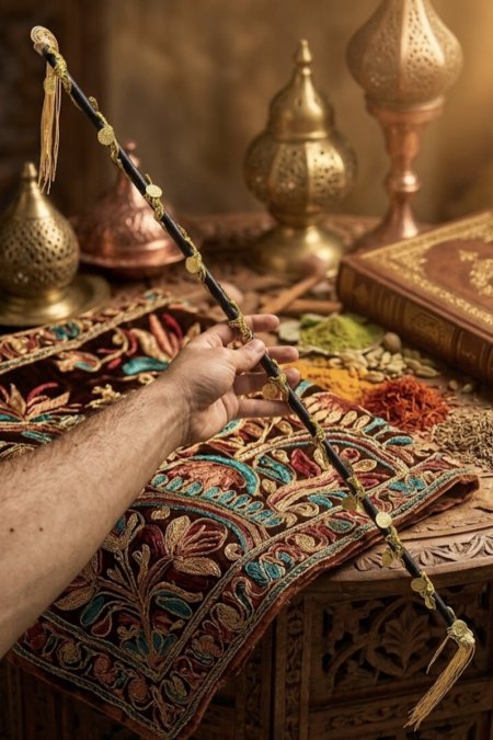 عصاية رقص للحنة 70 سم لون أسود