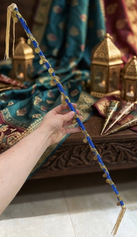 عصاية رقص للحنة 70 سم لون أزرق