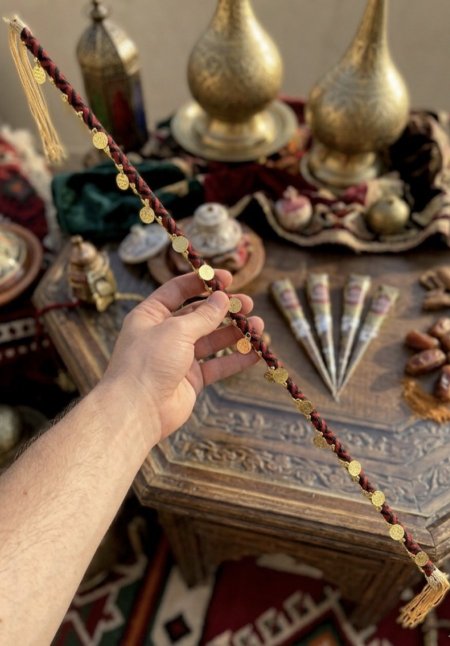 عصاية رقص للحنة 70 سم تطريز