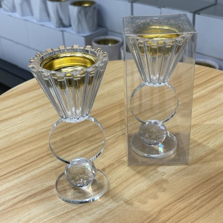 مبخرة كريستال (ارتفاع 13سم، قطر الدائرة 5سم)