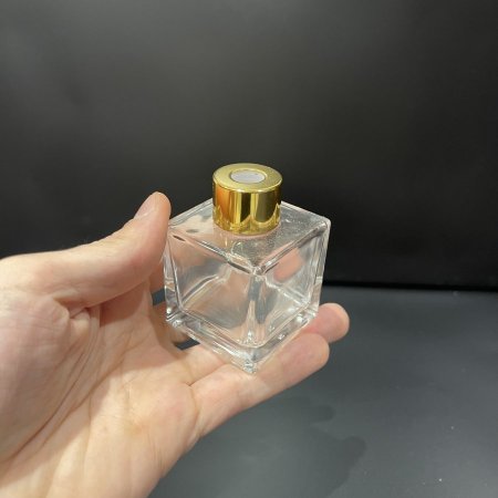 زجاجة عطر 50ML غطاء ذهبي